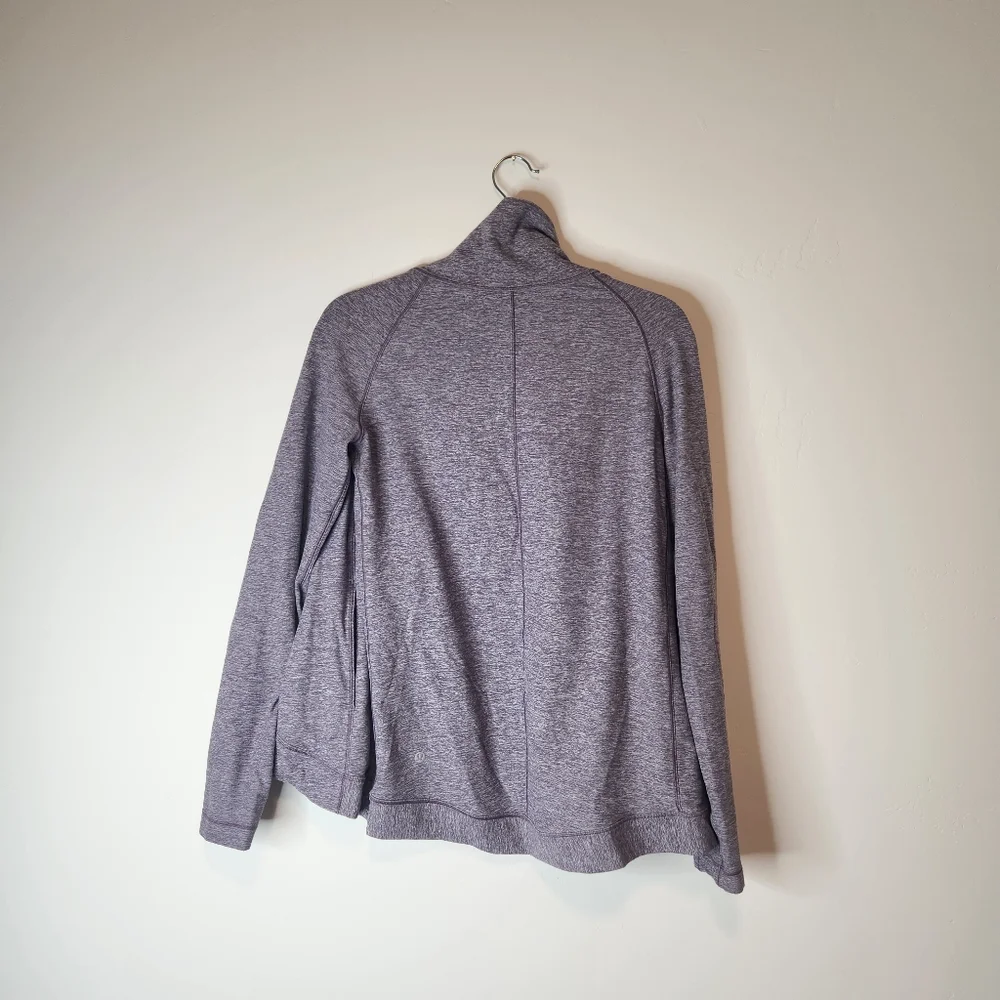 Lululemon Rulu Rally Wrap Jacket Heathered Graphite Purple Size 4 - Picture 4 of 7
